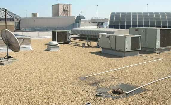 flat roof types - Built Up Roofing BUR