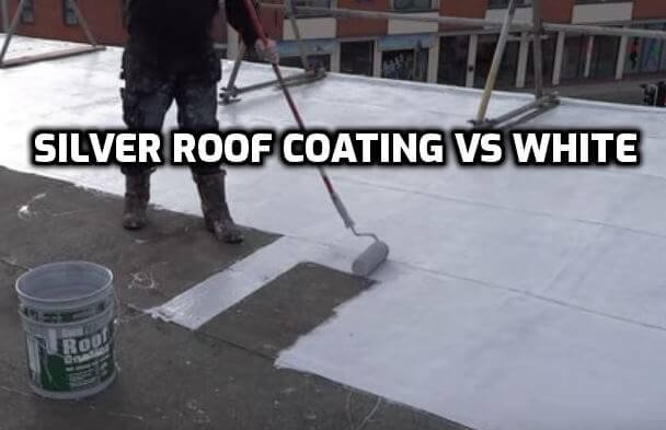 silver roof coating vs white