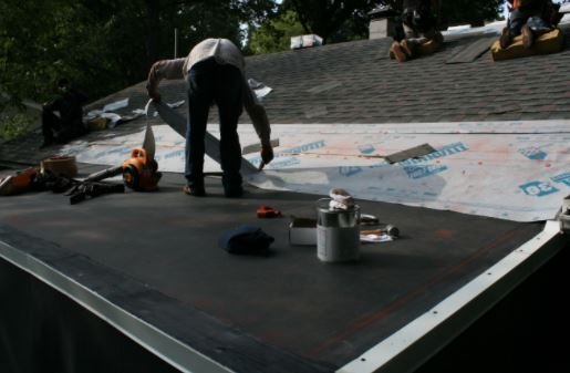 EPDM Roofing Installation Drip Edge