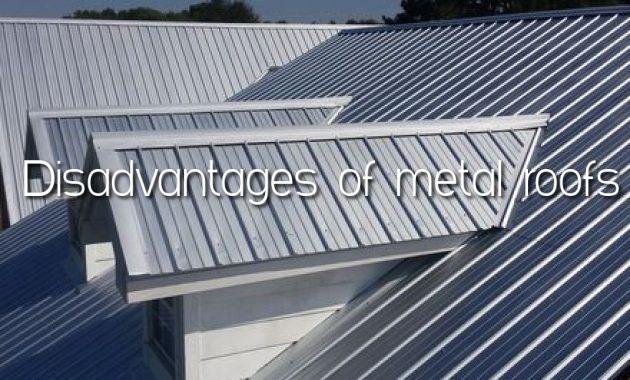 steel roof advantages and disadvantages