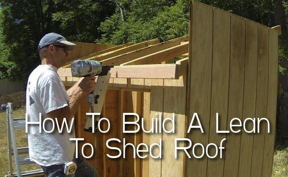 Build a Shed Roof with Light Steel Construction