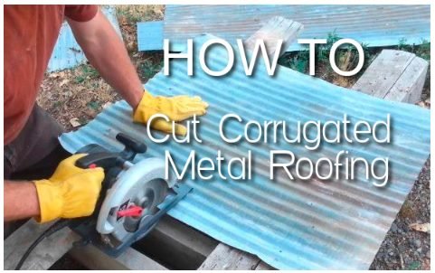 Cut Corrugated Metal Roofing