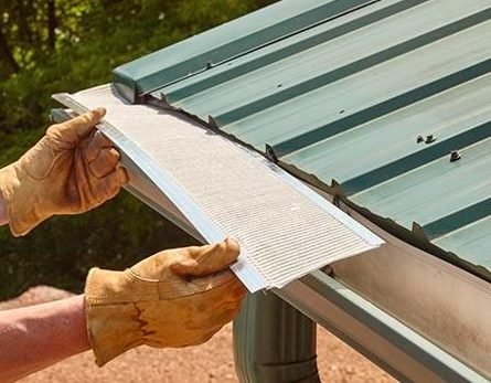 Installing Gutter Guards for Metal Roof