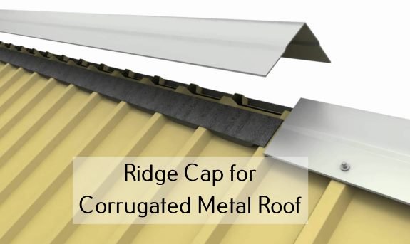 Ridge Cap for Corrugated Metal Roof