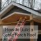 How to Build a Gable Porch Roof