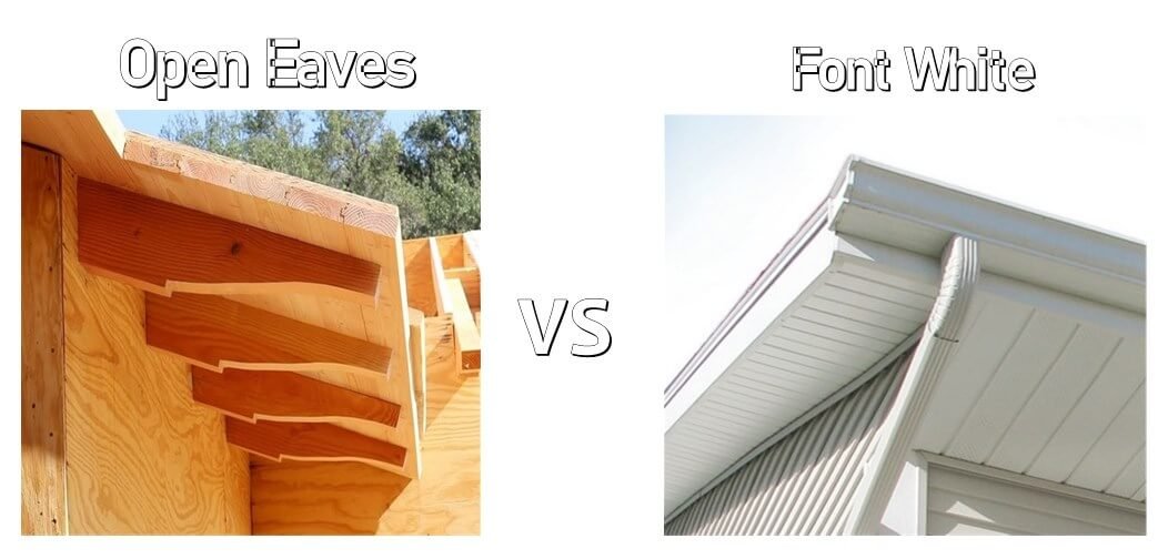 open eaves vs closed eaves