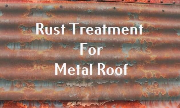 rust treatment for metal roofs