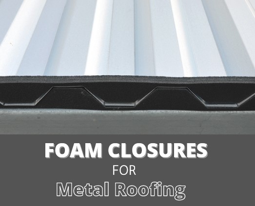 3/4" Metal Roof Foam Outside Closure Strips – 20 Pack, 9" Profile, 3 Ft Long, By Duco