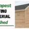 cheapest roofing material for shed