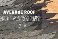 average roof replacement time
