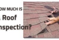 how much is a roof inspection