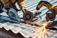 best way to cut metal roofing