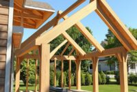 how to build a gable porch roof