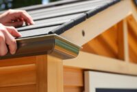 how to install drip edge on shed roof