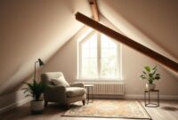 room right below the roof