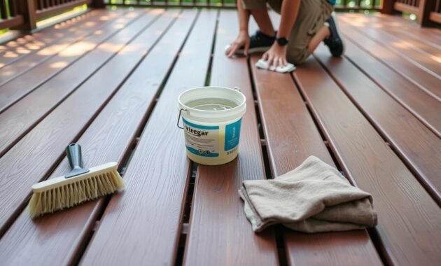 Deck Preparation for Cleaning Deck Preparation for Cleaning
