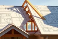 joining two roofs with different pitches